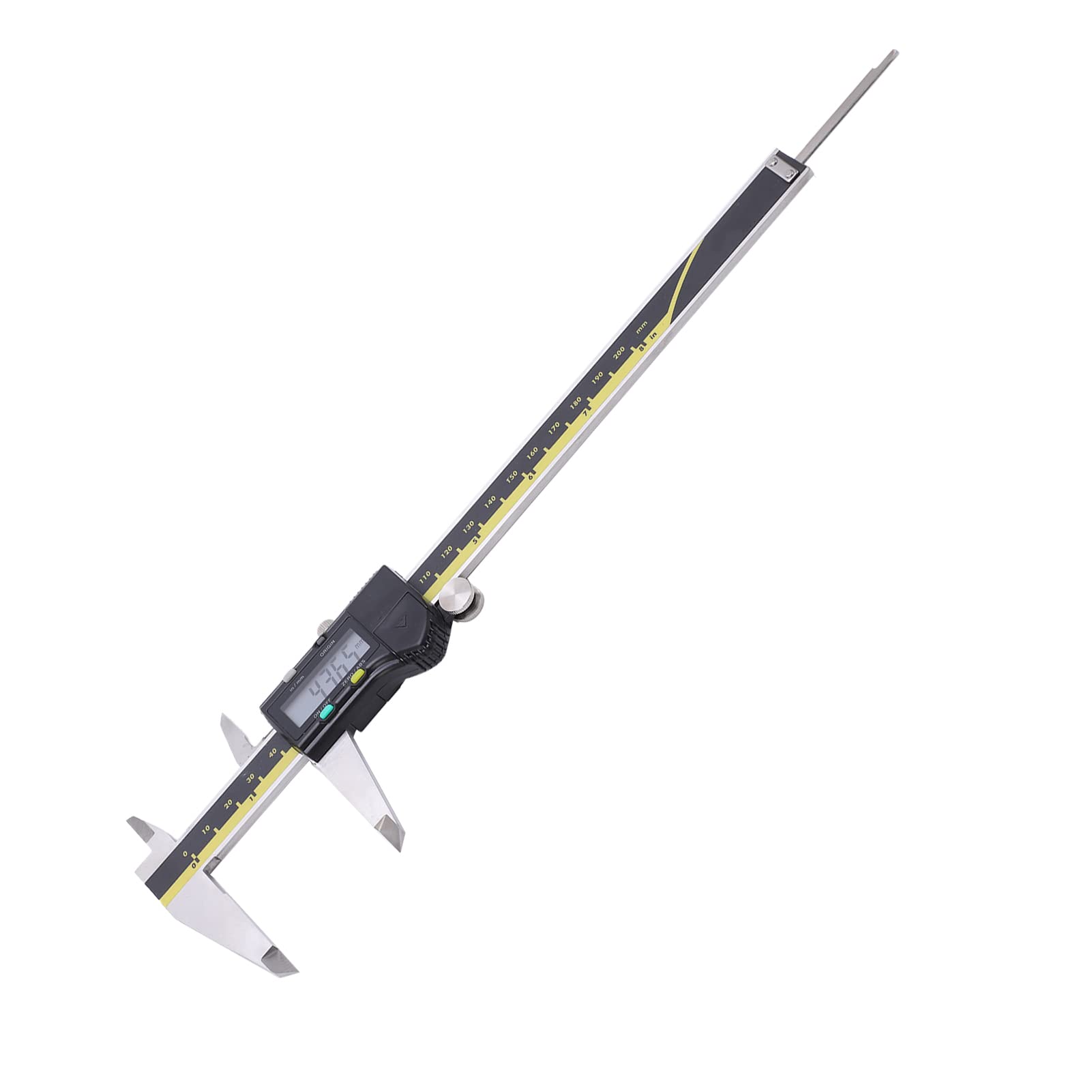 Calibrador Digital Electrónico de 200 Mm, Herramienta de Medición Precisa de Calibrador Vernier con Pantalla LED, Estuche Portátil para Material de Acero