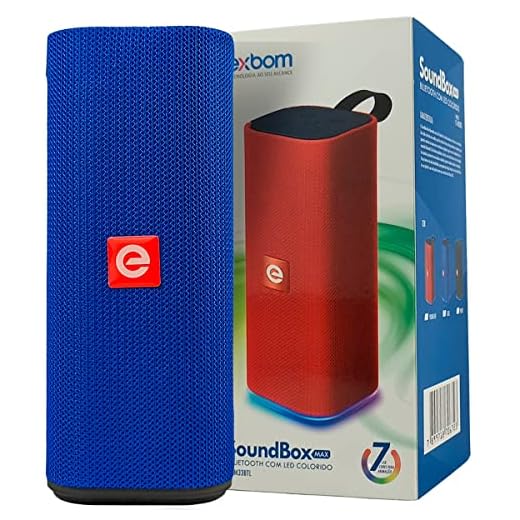 Caixa de Som Bluetooth 3.0 Portátil 10W Entrada USB Micro SD Auxiliar P2 Mic Hands Free Exbom CS-M33BT Preta
