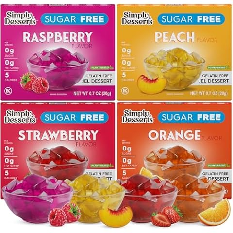 Simply Delish Plant Based Natural Variety Bundle Jel Dessert – 4 Pack Cover