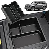 AUTOXBERT Armrest Center Console Storage Box for Toyota Land Cruiser Prado 120 2004-2009 LC120 Accessories Lexues GX470 Organizer Tray (Not Fits for Cool Box)