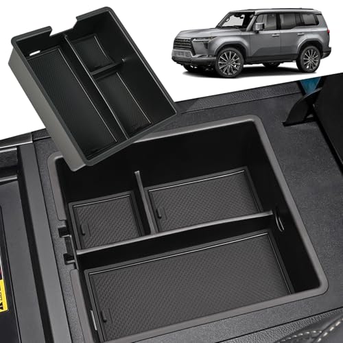AUTOXBERT Armrest Center Console Storage Box for Toyota Land Cruiser Prado 120 2004-2009 LC120 Accessories Lexues GX470 Organizer Tray (Not Fits for Cool Box)