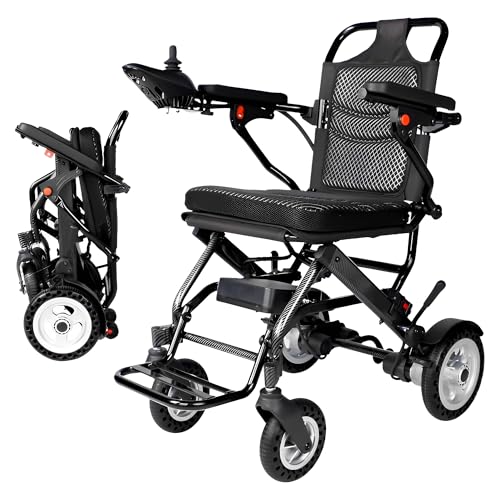 Electric Wheelchairs for Adults, Only 12kg (26.4 lbs) - Ultra Lightweight Folding Wheelchair, Portable Foldable Wheelchair with 10Ah Lithium Battery, 150kg Capacity, All Terrain Wheelchairs (10AH) Electric Wheelchairs for Adults, Only 12kg (26.4 lbs) - Ultra Lightweight Folding Wheelchair, Portable Foldable Wheelchair with 10Ah Lithium Battery, 150kg Capacity, All Terrain Wheelchairs (10AH)