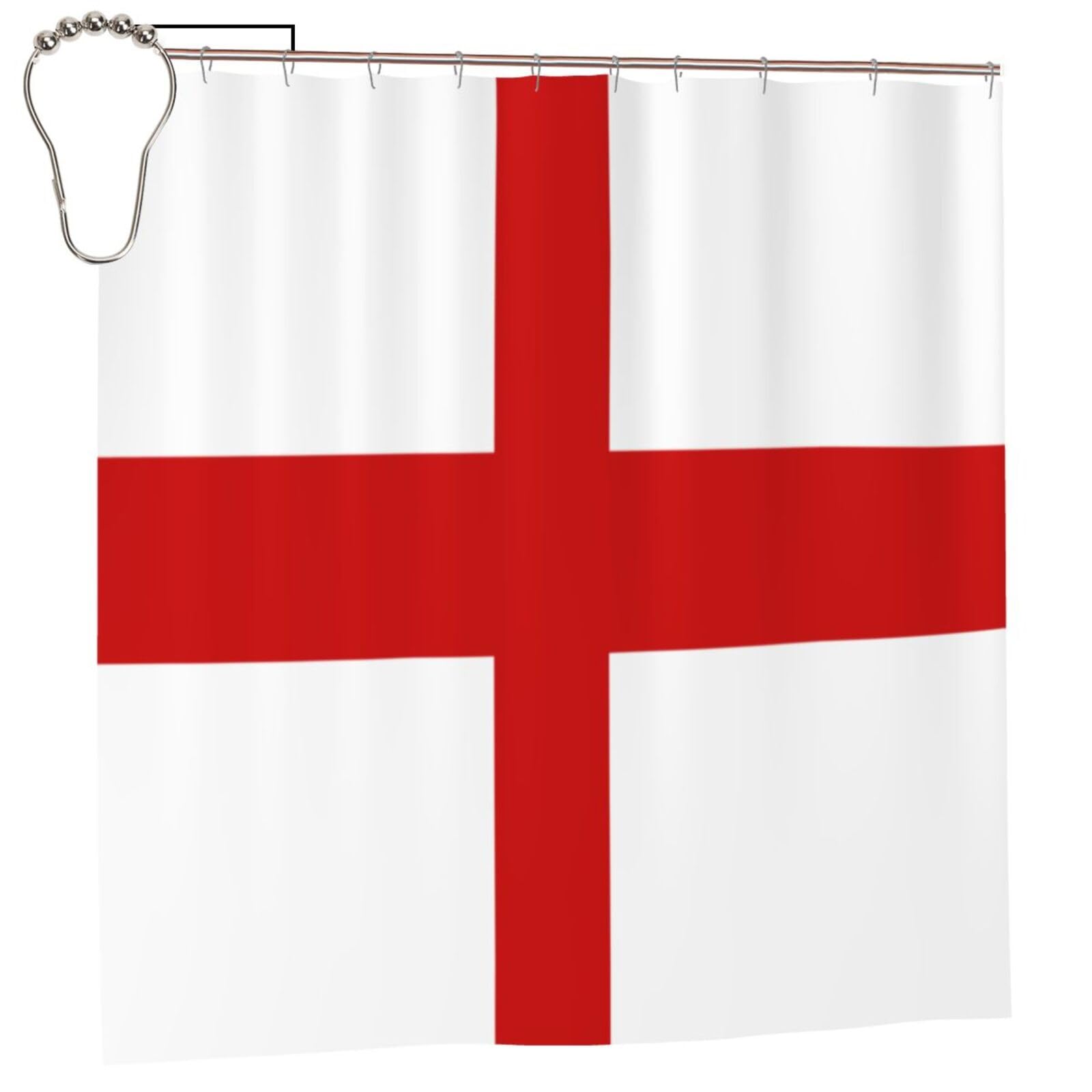 Klgrtjhk Iron England Flag Shower Curtain 72X72in Bathroom Curtain﻿