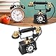 Fockety Europäisches Vintage-Telefon, antikes Bürotelefon, Bürotelefon mit antikem Zifferblatt, dekoratives Bürotelefon für Zuhause und