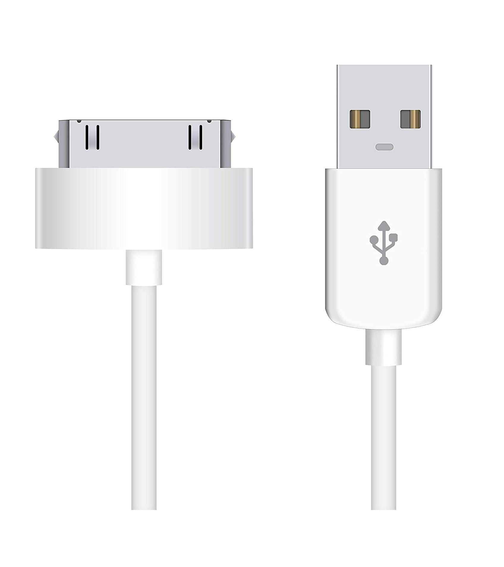 NTECH (3Pack) USB Sync And Charging Data Cable For i-Phone 4/4S/3G/3GS) iPad 1/2/3/iPod), 30-Pin Cables Charger Lead - (1M White)