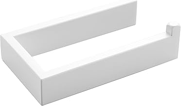 SAYAYO Toilet Paper Holder, Toilet Paper Holder, White Toilet Paper Holder Toilet Paper Roll Holder Bathroom Towel Racks Stainless Steel for Bathroom and Kitchen