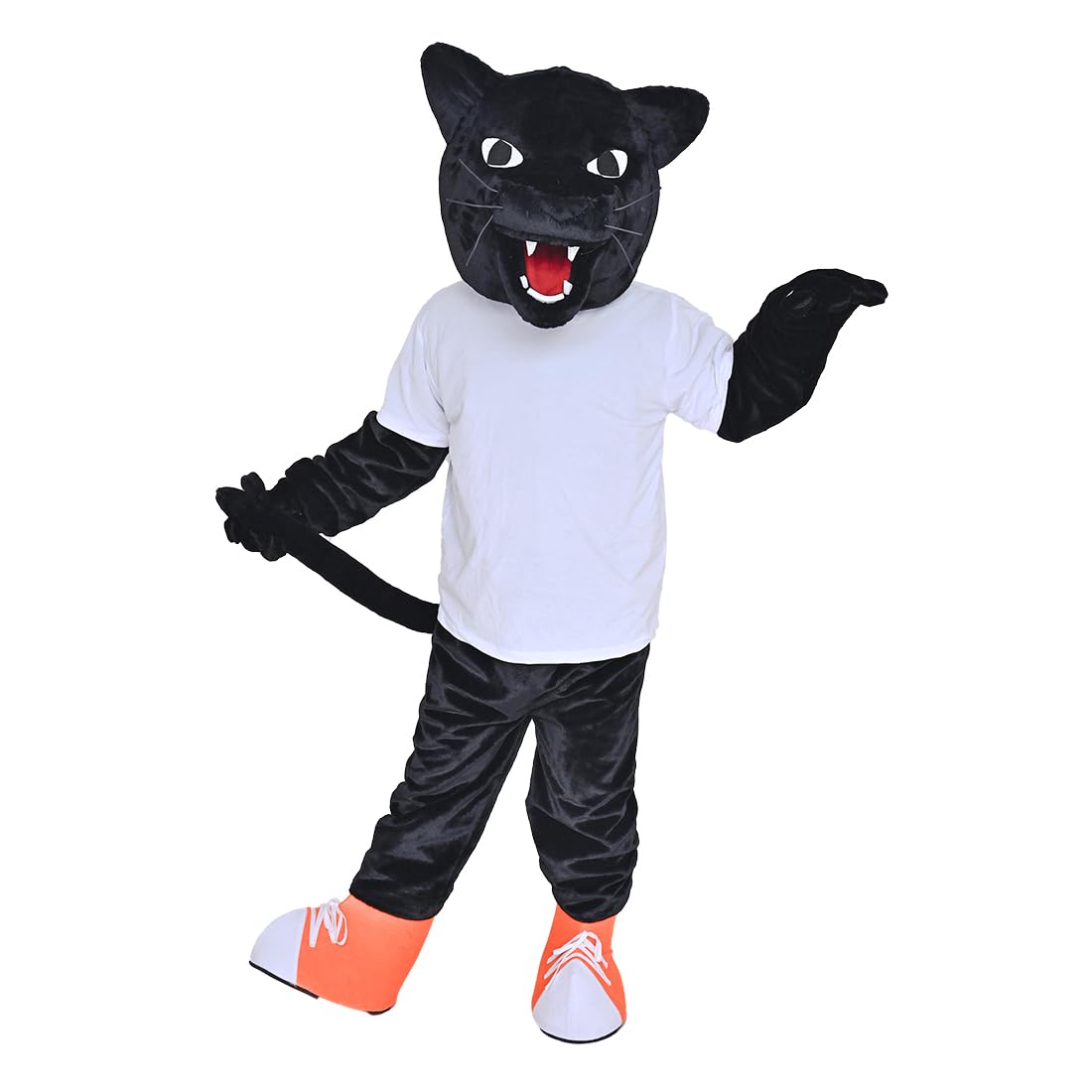 Black Sport Leopard Panther Mascot Costume Adult Cosplay Marketing Planning Cartoon