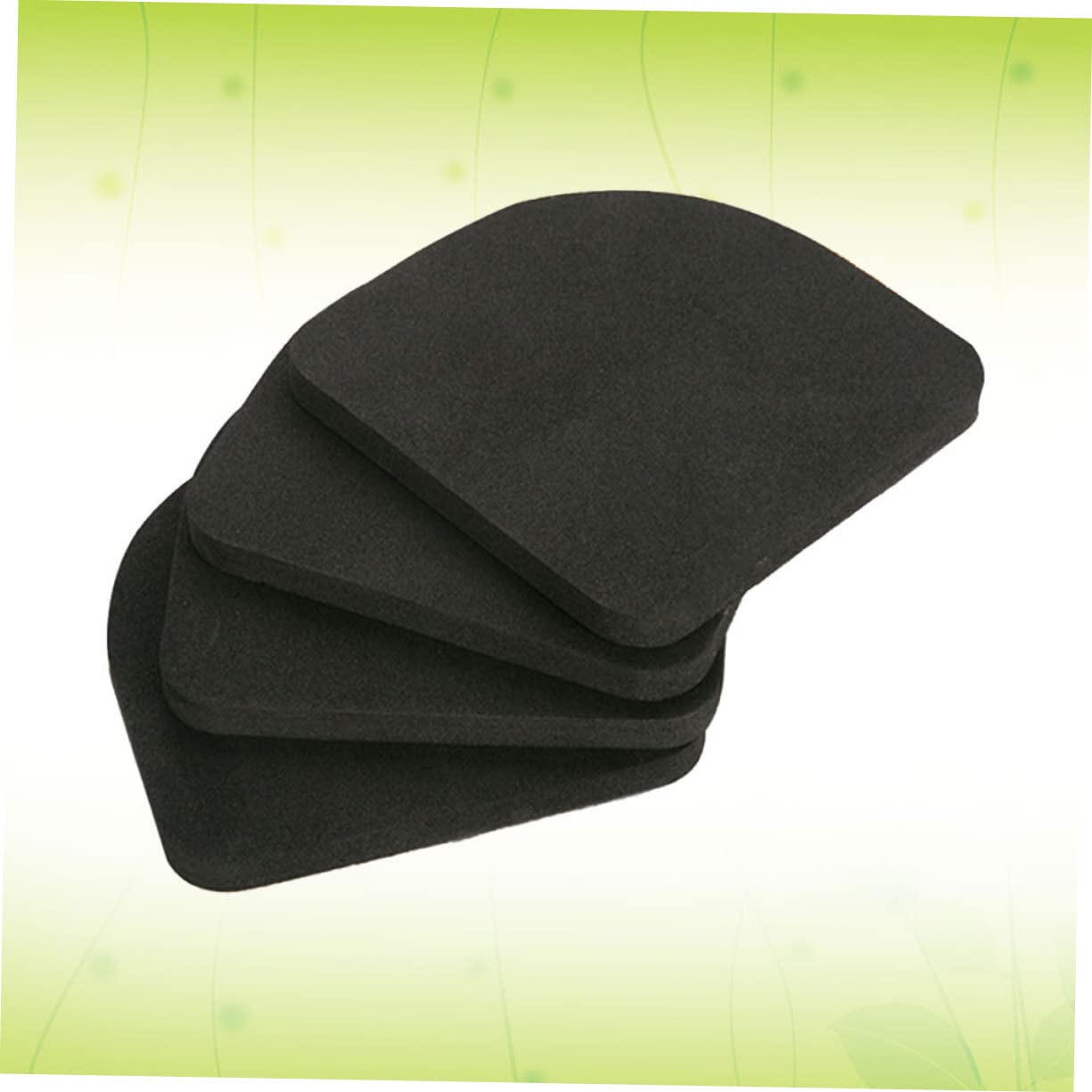 OSOLADY 4 Pcs Anti Vibration Mat Washing Machine Washer Machine Floor Protection Cushion Anti Vibration Pads Laundry Machine Mechanical Vibration Damping Pads Black