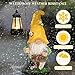 Solar Large Garden Gnomes Outdoor Statues with Lantern Light, Welcome Gnome Garden Outdoor Decor Gift Waterproof Decoration for Patio, Balcony, Yard Ornament Mom Gift