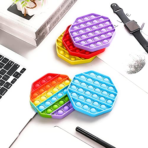 Treycer 00006 5 Pack Silicone Bubble Sensory Pop Fidget Toy thumb #5