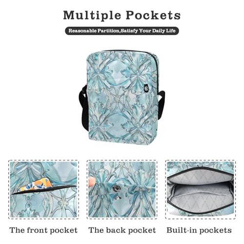 Turquoise messenger bag for women cross body bag Handbag For Travel Adjustable Strap for Shopping Travel2