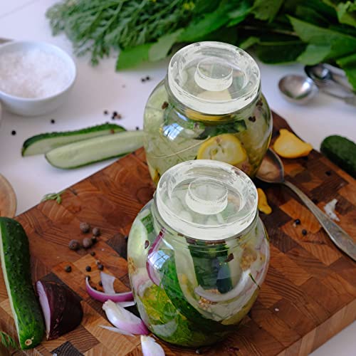 YARNOW 3 Pesos de Fermentação de Embalagem Tampas de Fermentação Pesadas Pesos de Vidro de Fermentaç