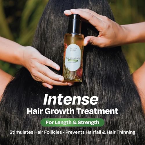 Image of Sacred Grove Rosemary & Onion Oil for Hair Growth | Saygrow Combo | Made Using 16 Potent Raw Herbs | Intensive Hair Growth Treatment | Stimulates Hair Follicles & Promotes Circulation | 100 ml each