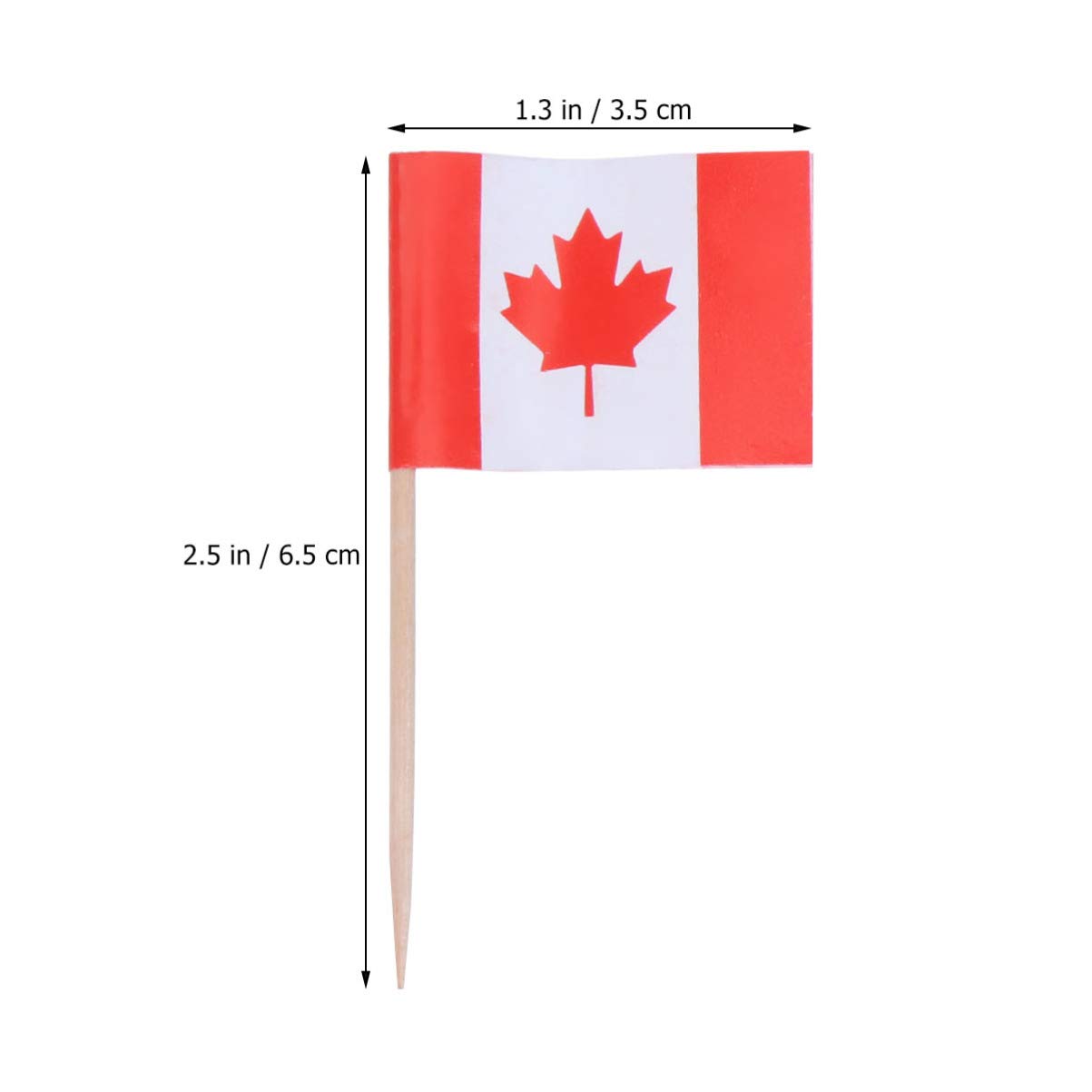 Flag Picks Cupcake Flags Cake Cocktail stuzzicadenti messico Toppers stuzzicadenti per Topper Mini Canada Food Stick decorazioni brasile  15