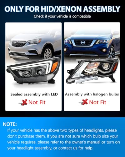 Image of D1S Bulbs, Upgraded 800% Super Bright 45W 30000LM 6000K Cool White light, Replacement 66144 66140 85140 85415 for HID Assembly, IP68 Waterproof, Plug and Play, Pack of 2