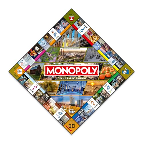 Monopoly Grand Rapids MI Edition juego de mesa 2-6 jugadores miniatura 7