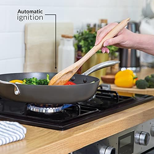 Russell Hobbs RH60GH401B 59CM WIDE 4-BURNER BLACK GAS HOB