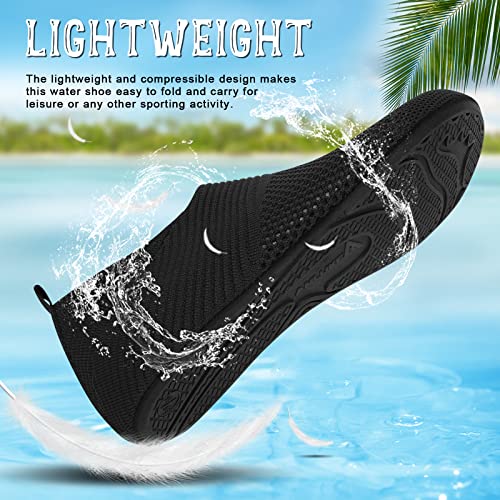 ANLUKE Womens Mens Water Shoes Barefoot Quick-Dry Aqua Socks for Beach Swim Surf Water Sport4
