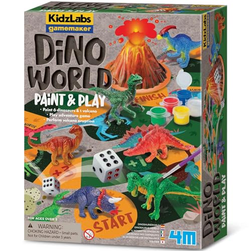 4M 403400 Kidzlabs GameMaker Dino World, Multi Colour