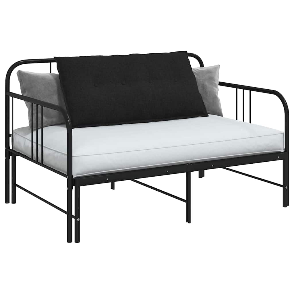 Cojín de respaldo negro 100 x 19 x 50 cm, funda de tela con cremallera, moderno cojín de apoyo para la espalda para cama, sofá, silla de oficina y salón