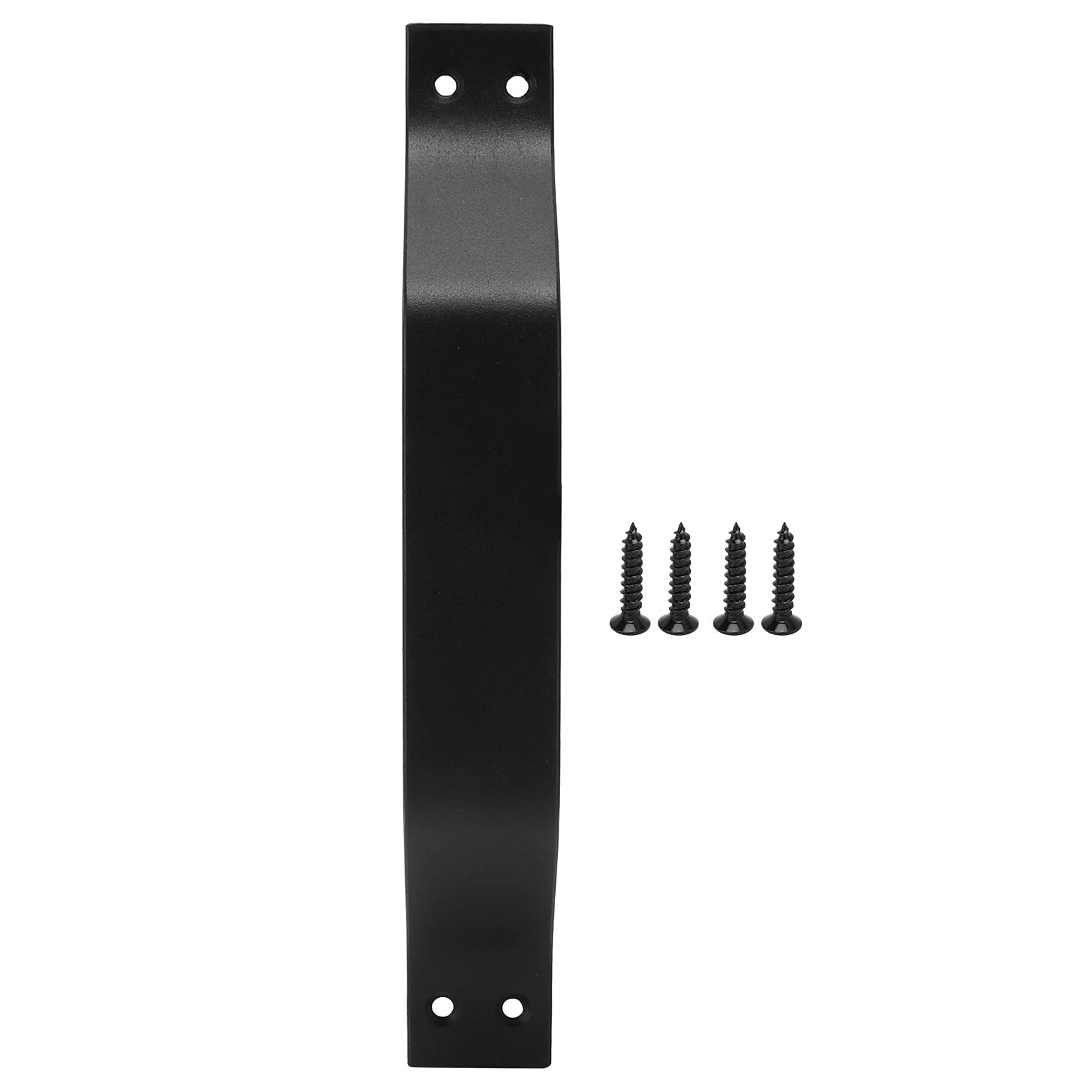 Poignées de porte de grange coulissantes en acier au carbone noir robuste