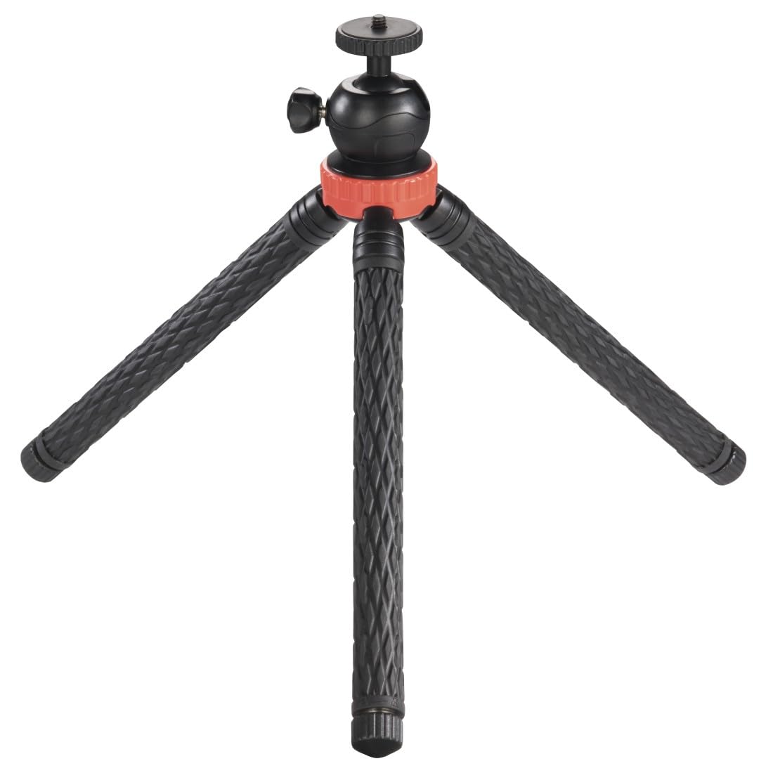 HAMA - Treppiedi Traveller Pro, nero (23-105 cm), per foto-smartphone-GoPro, testa a snodo