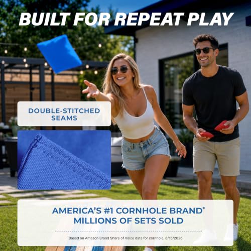Image of GoSports Classic Cornhole Bean Bags Set of 4-16 Colors Available - Regulation All Weather, Mix and Match