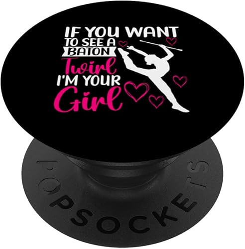 Baton Twirling Outfit Majorette Baton Twirler PopSockets Standard PopGrip