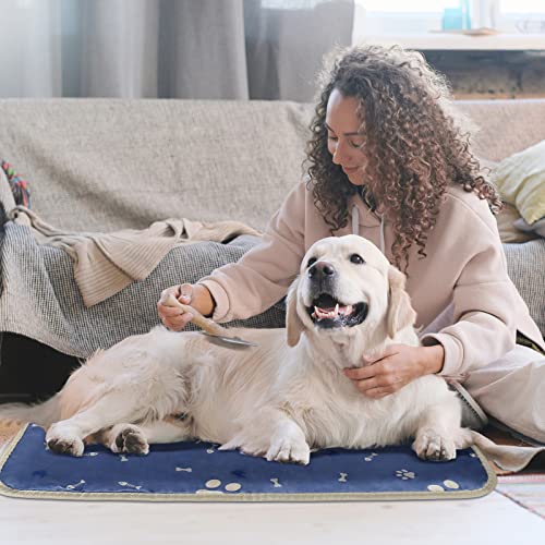 secretmotion Medium Dog Bed - Cushion Fluffy Cushion Dog Washable Mattress Medium Dog Blue, Large (70 x 45 cm) - Image 4