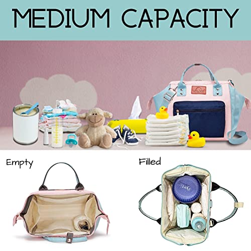 Image of VISMIINTREND Mini Diaper Bag for Baby | Small Nappy Bags for Mother | Maternity Travel Handbag | Hospital Bags for Mom | Baby Shower Gift for Mom | Gifts for New Born Baby Boy Girl