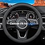 Deer Route Custom-Fit for Lexus Steering Wheel Cover, Premium Leather Car Steering Wheel Cover with Logo, Non-Slip, Breathable, for Lexus Accessories (B-Style,for Lexus)