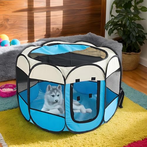 Hundegeschäft für den Innenbereich – Tragbarer Katzenpark | Porral für Hunde mit einem halbverdienten Netz, atmungsaktiv, Terraza Terraza Terraza Balkon