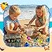 HRLbrc Diving Gems Pool Toys, 18 Big Colorful Diamond with Pirate Treasure Chest Box, Swimming Dive Toy Set Underwater Gemstones for Kids Gift Party Water Beach Pool Games