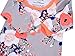 Infant Baby Tie Nightgown And Matching Hat | Sleep Gown With A Tie Bottom | Boy Girl Unisex | Soft Stretchy Cotton Sleeper (Grey Coral Floral, 0-3 Month)