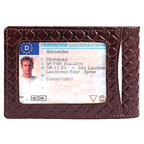 Image of Brooklyn Bridge Slim Front Pocket RFID Blocking Card Holder - Minimalist Design for Men on The Go