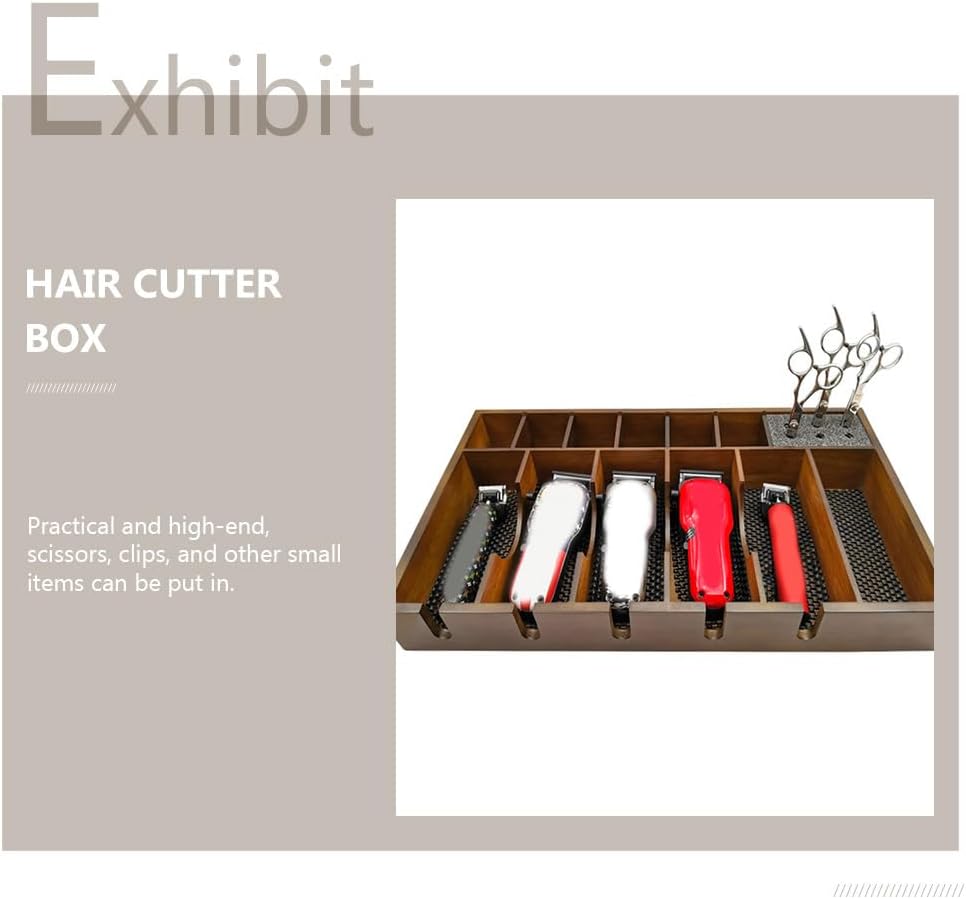 FOMIYES Hair Clipper Salon Rack Barber Clipper Tray Organizer Holder Tray Professional Salon Razor Case Stylists