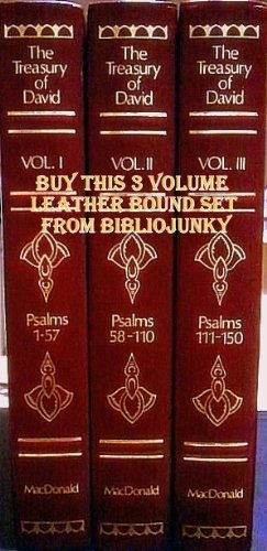 The Treasury of David - 3 volumes B000Z8VVGE Book Cover