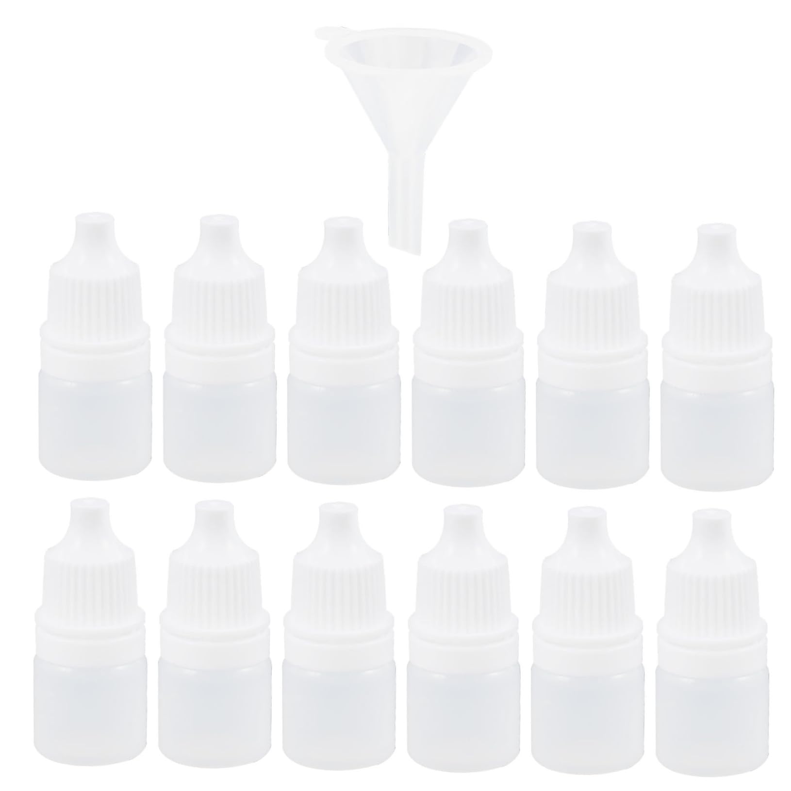 FUNOMOCYA 12-Pack 3ml Empty Eye Dropper Bottles Portable Squeezable Liquid Dropper Bottles for Essential Oils Eye Drops Pigments