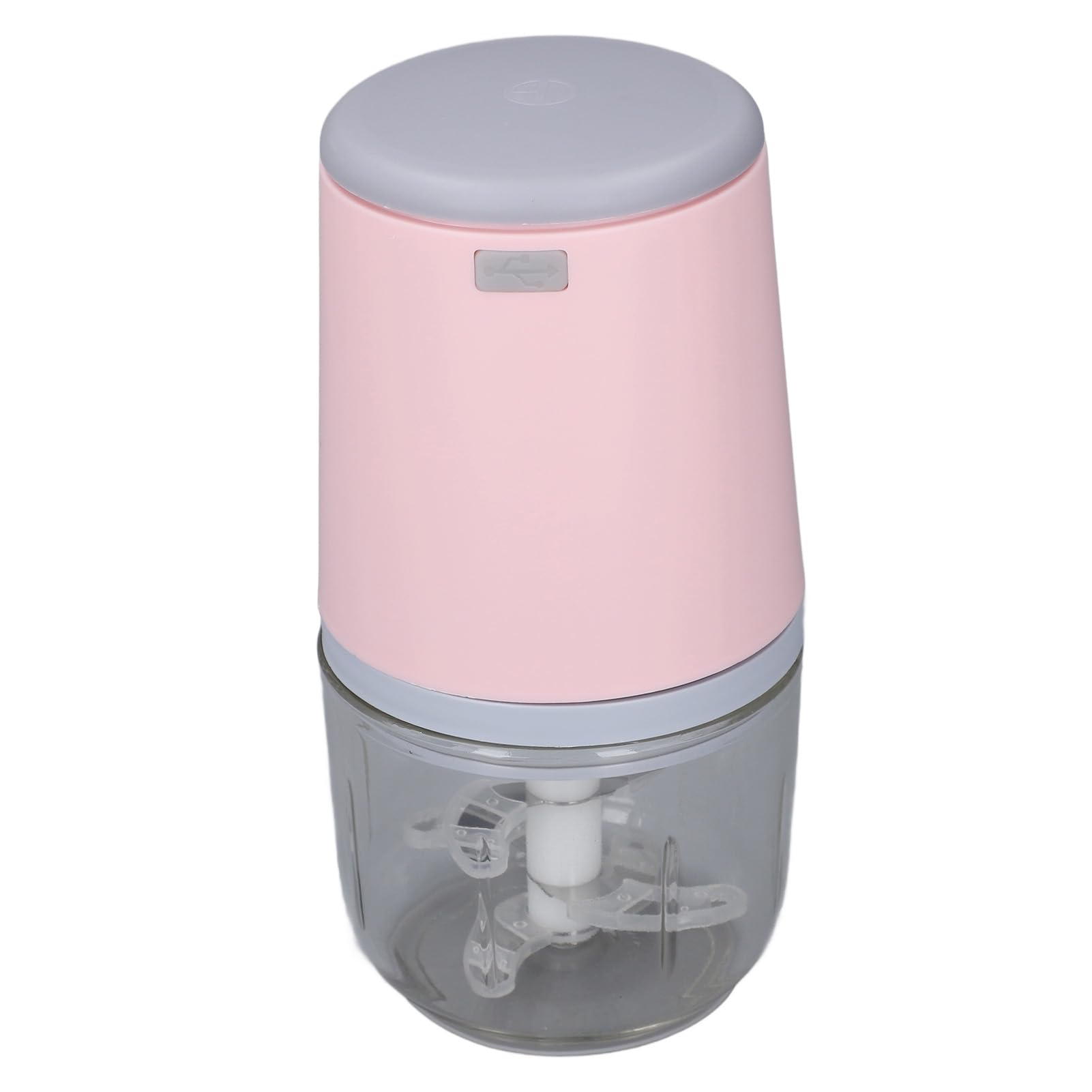aqxreight Mini Robot da Cucina 300 Ml Senza Fili Trita Facilmente Alimenti per Bambini Piccolo Tritatutto Elettrico per Verdure Frutta Carne Aglio Rosa Bambino Che Macina è o Ha Bisogno di un (PINK)