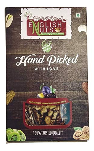 Image of ENGLISH NUTS-THE DRY FRUITS HOUSE Blackjack Efficient Quarter Walnut Kernels 1 Kg Without Shell Akroth Giri Brown (250 Grams x 4) Nitrogen Vacuum Packed