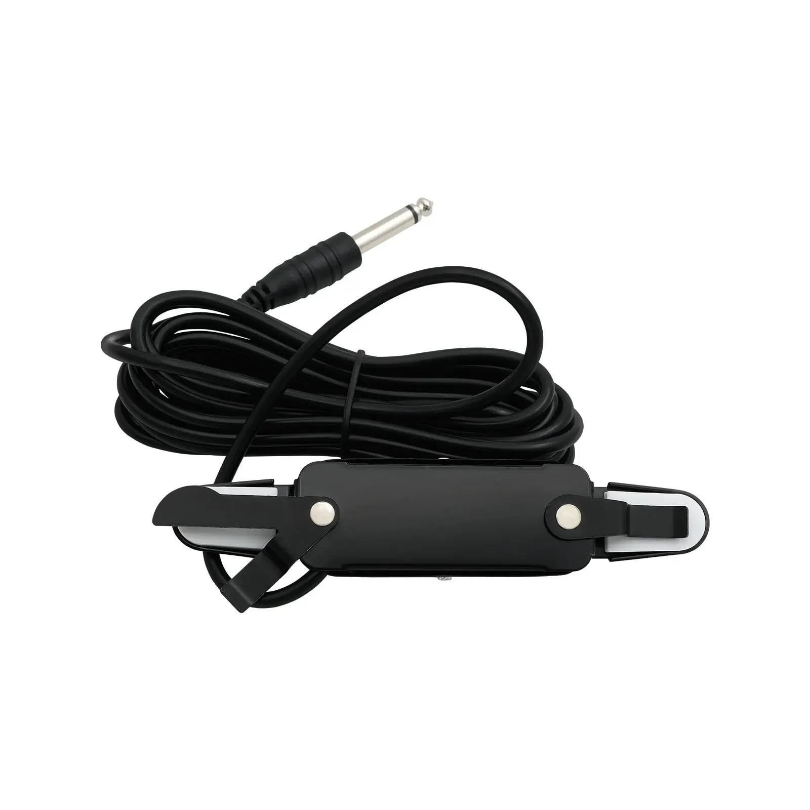 Pickup per buca acustica a 12 fori sensore magnetico con cavo audio da 6.35 mm da 3 m accessori e ricambi per chitarra Pickup Chitarra Acustica(P-012 Black)
