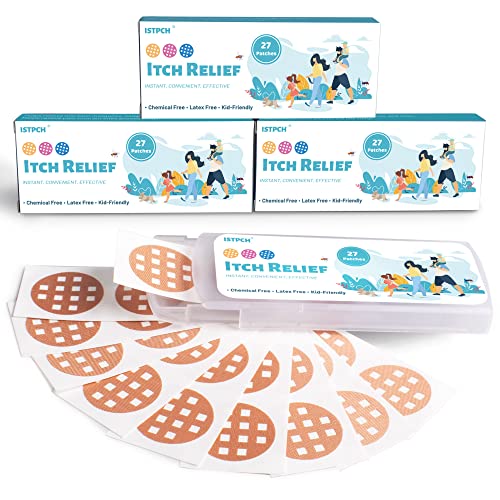 Image of Istpch Itch Relief Patches 81 Patches, Natural Bite Relief Stickers, Instant Effect, Reduces Itch & Swell, Kid Friendly