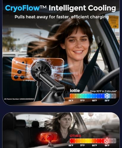 iOttie Velox Pro Qi2.2 Wireless Car Charger Mount — view 3