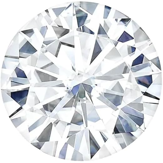 GRA Certified Lab Grown Moissanite Diamond 2.5 Carat