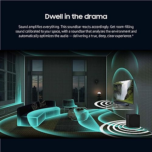 Image of SAMSUNG HW-Q910C 9.1.2ch Soundbar w / Wireless Dolby Audio, Rear Speaker Included, Q-Symphony, SpaceFit Sound Pro, Adaptive Sound, Game Mode Pro, Airplay 2 with Alexa Built-In