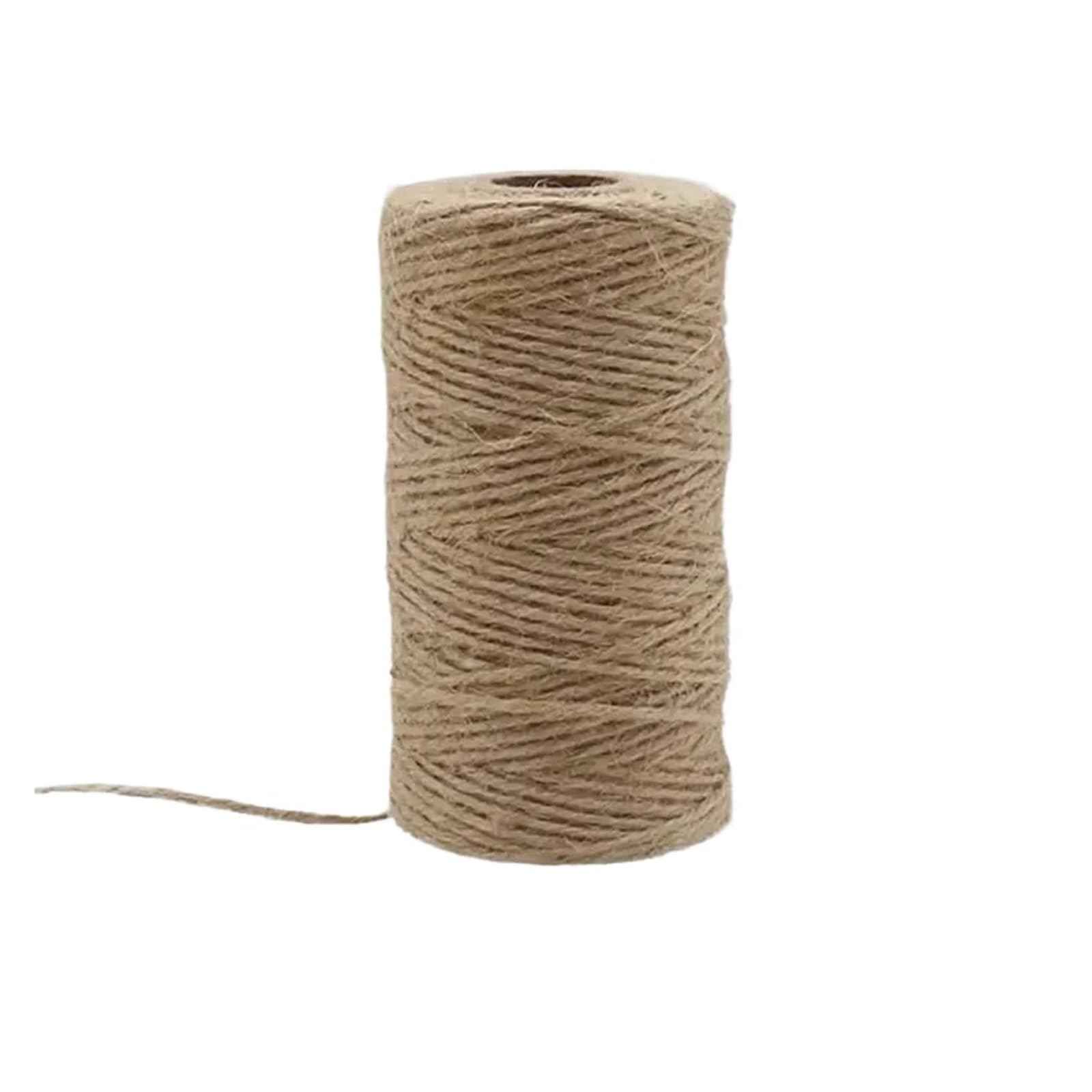 2MM 100M/lot Jute Twine Cord Brown Rope For Crafts Wrapping Wedding Decor