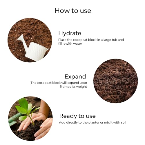 Image of Kraft Seeds by 10CLUB Big Trowel with 5*Cocopeat 100g - Gardener's Essential Kit /Combo for Planting, Transplanting, and Soil Enrichment | Eco-Friendly Garden Tools for Healthy Growth