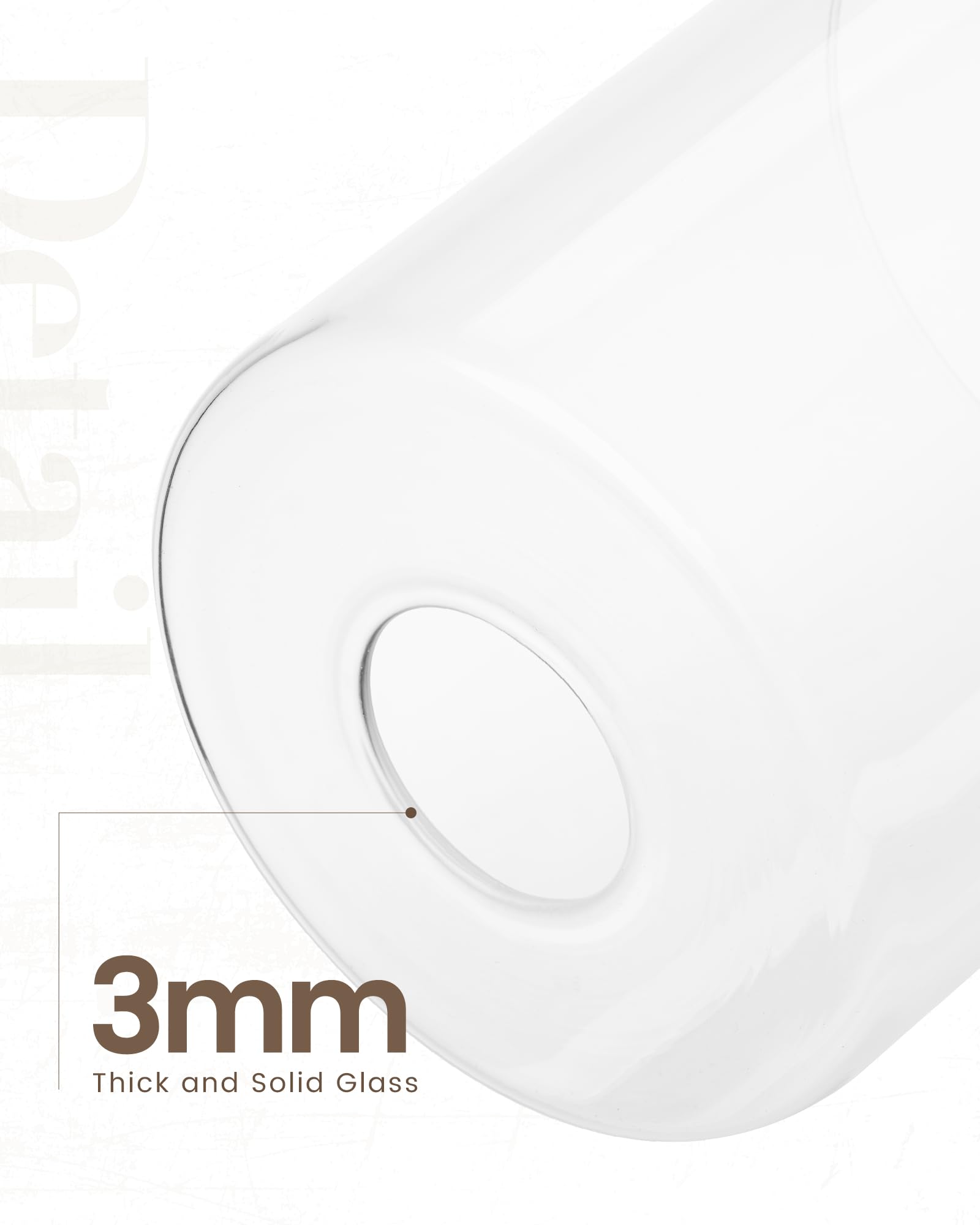 3-Pack White Frosted Glass Shade, Glass Lamp Shade Covers Replacements For Light Fixtures, 1-5/8-inch Fitter Globes & Shades For Chandelier Wall Sconces Pendant Lights Bath Vanity Lights