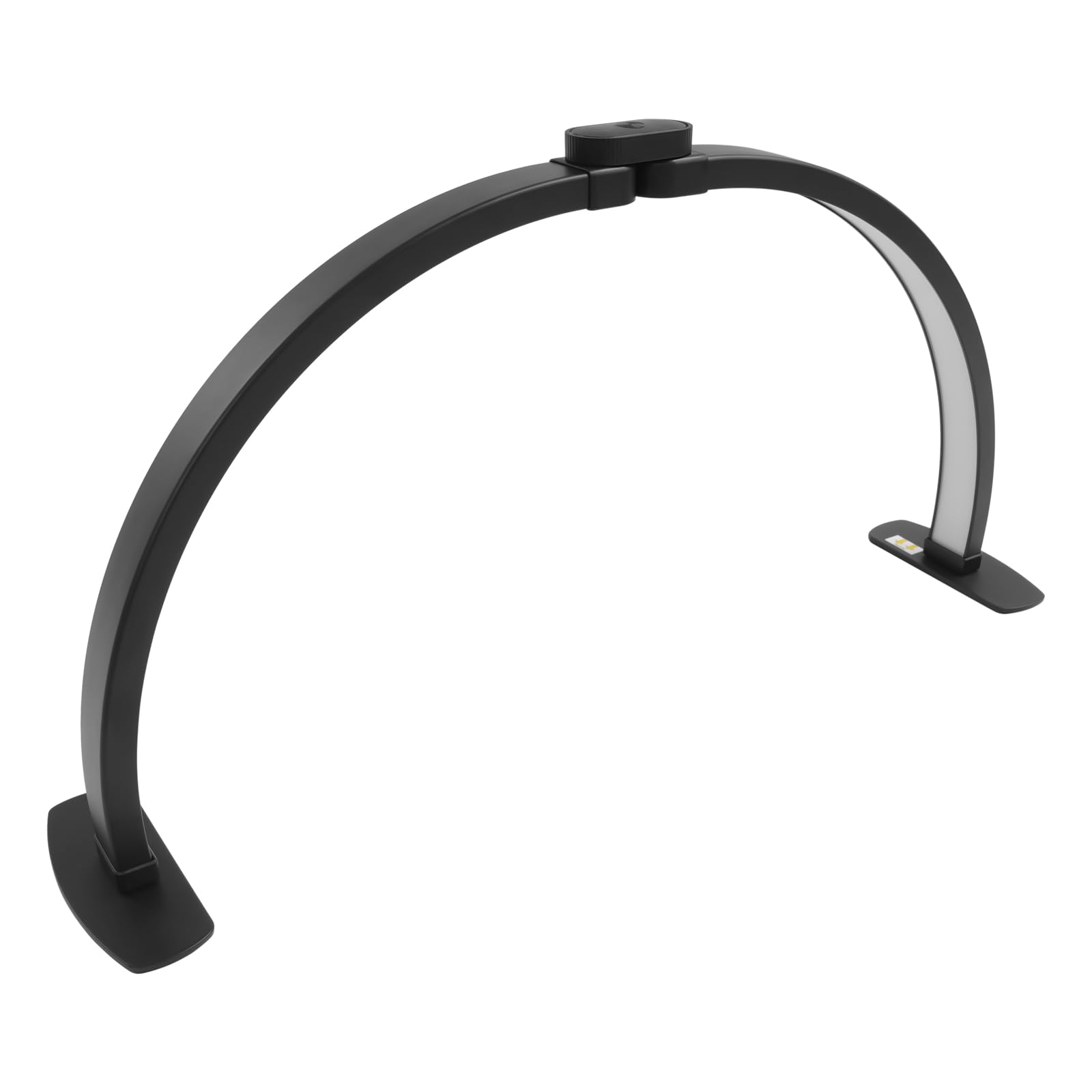 38W Halbmond Lampe für Nagel Schreibtisch (Schwarz) | Klappbar LED Nagel Schreibtisch Lampe 364 LED-Chips 10 Einstellstufen 73.8×38cm für Make-up, Maniküre usw