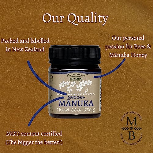 Mason Brothers’ Raw Manuka Honey MGO 263+ 8.8oz miniatura 4